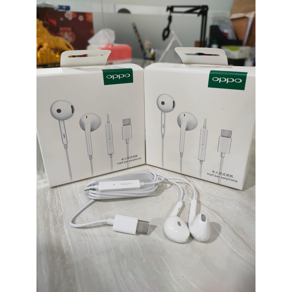 Handfree Oppo Find X R17 Pro Original Oppo Find X Connector Type C Headset Oppo HF Oppo