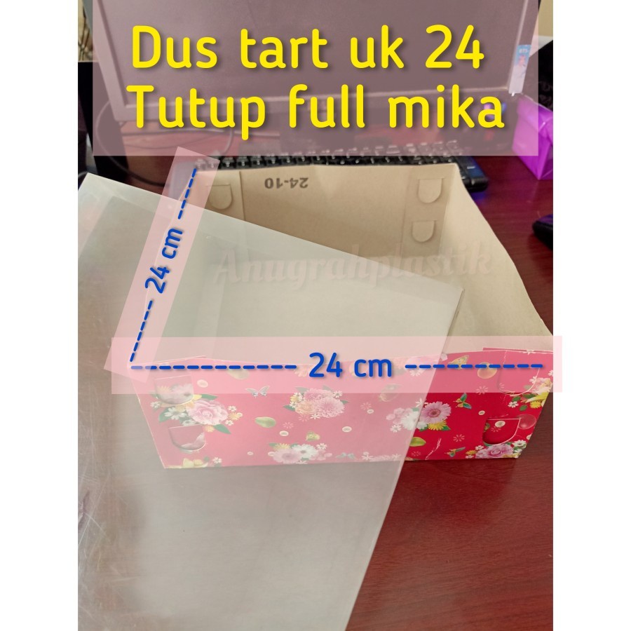 

Dus tart / Dus Roti / Dus kue Motif tutup Full Mika PER PACK