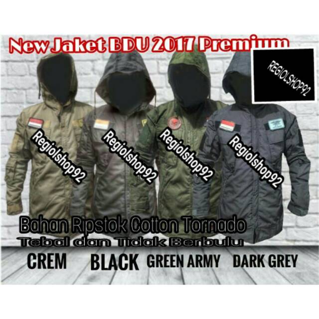 Jaket tactical BDU terbaru PREMIUM