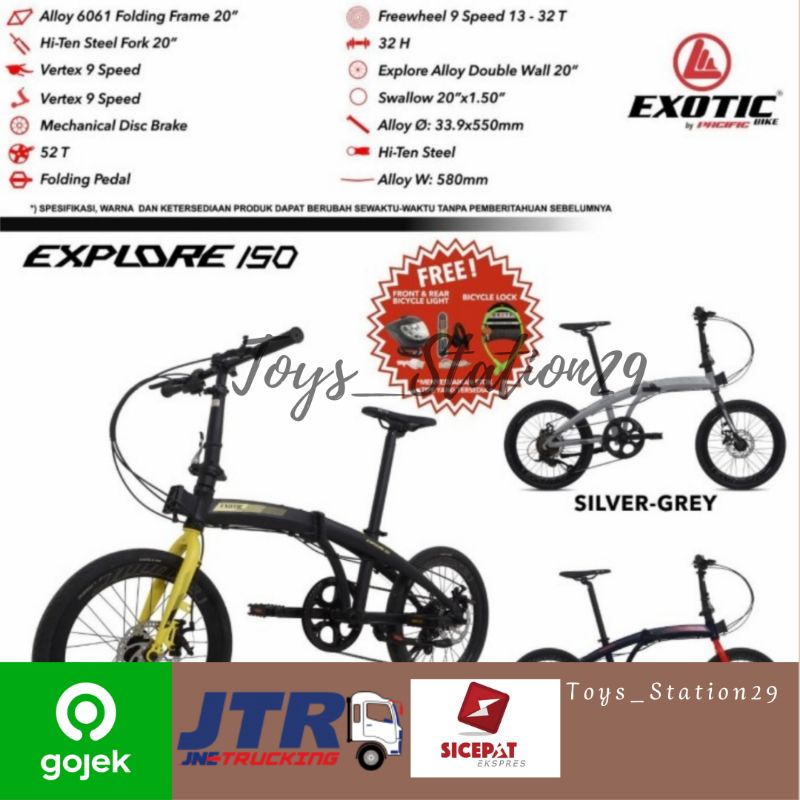 Sepeda Lipat Exotic Explore 150 20 Inch