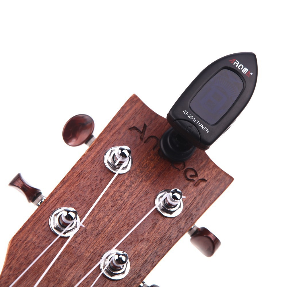 Tuner Guitar Aroma AT-201 Clip-on Tuning for Gitar, Bass, ukulele