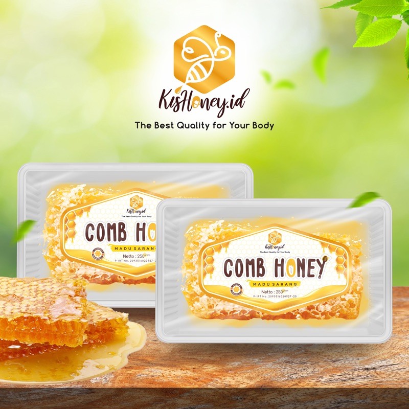 

Sarang madu asli kis honey Kemasan 250 gram
