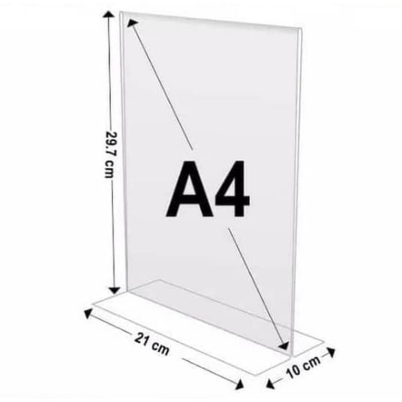 

Standing Brosur / Tent Holder / Tempat Brosur Akrilik A4