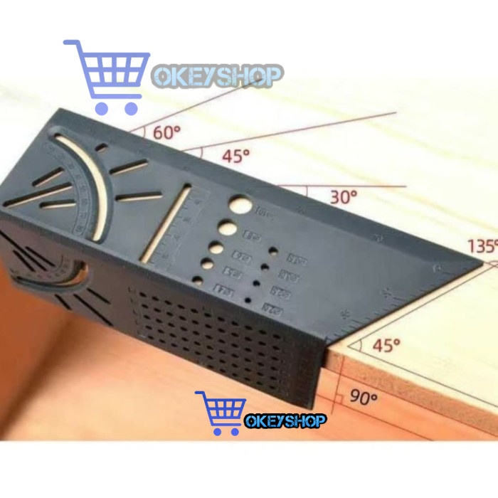 

Penggaris Segitiga Marking Ruler 3D Mitre Angle speed Square