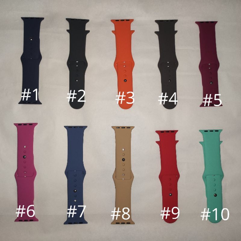 {PREMIUM QUALITY} WATCH STRAP SILICON LENGKAP - 20 warna, 38/40 - 42/44