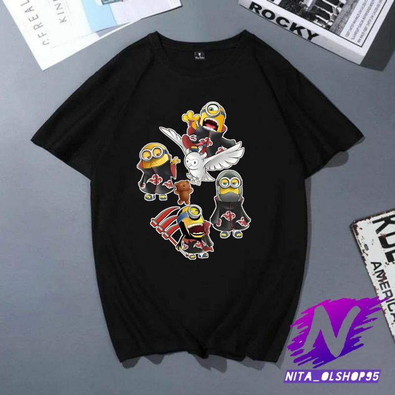 minions  baju atasan anak kaos anak minions karakter akatsuki kaos kartun anak lucu