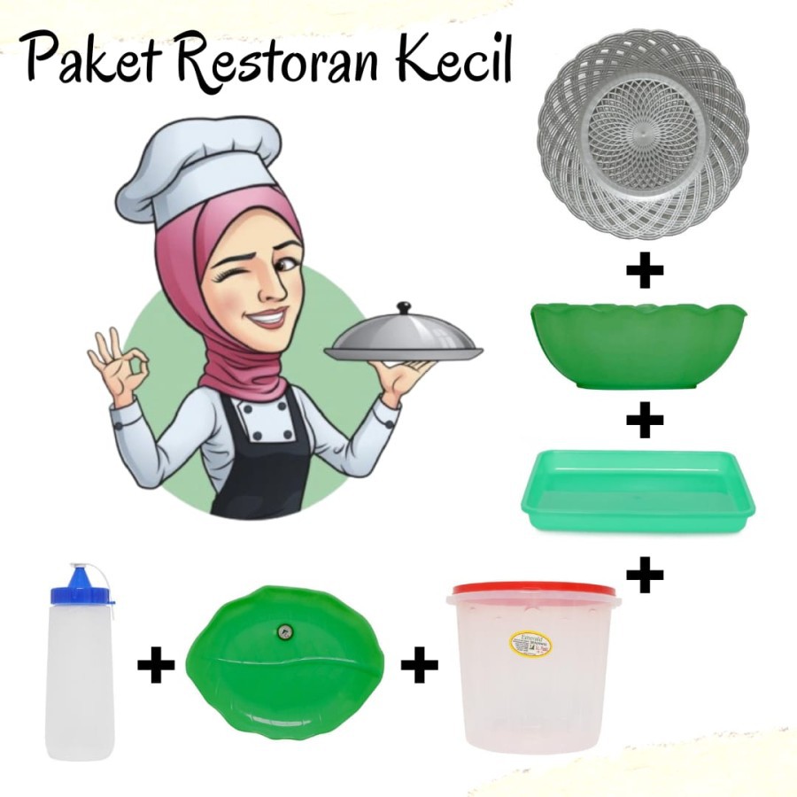 Paket Restoran Kecil / Perlengkapan Restoran / Alat Makan Sederhana