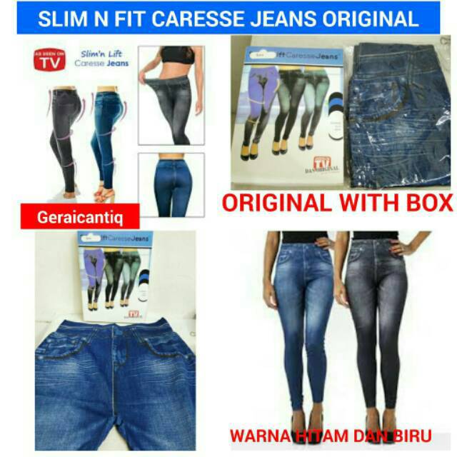 Slim N Lift Caresse Jeans Skinny Seamless Burn Fat / Slimming Legging Motif Jeans