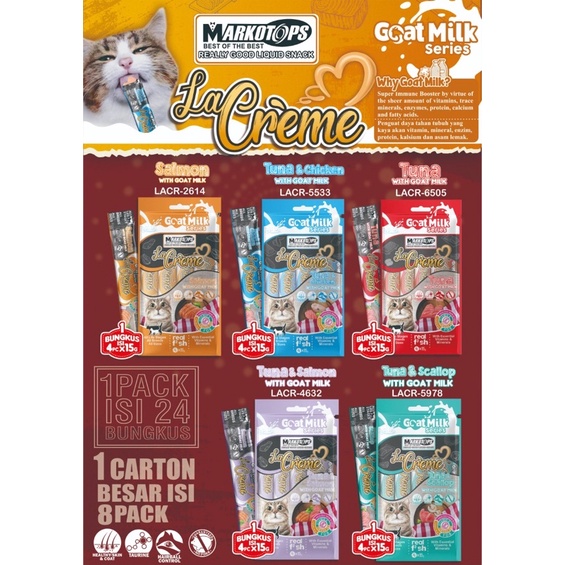 MARKOTOPS LA CREME-markotops creamy liquid-snack kucing-liquid creamy