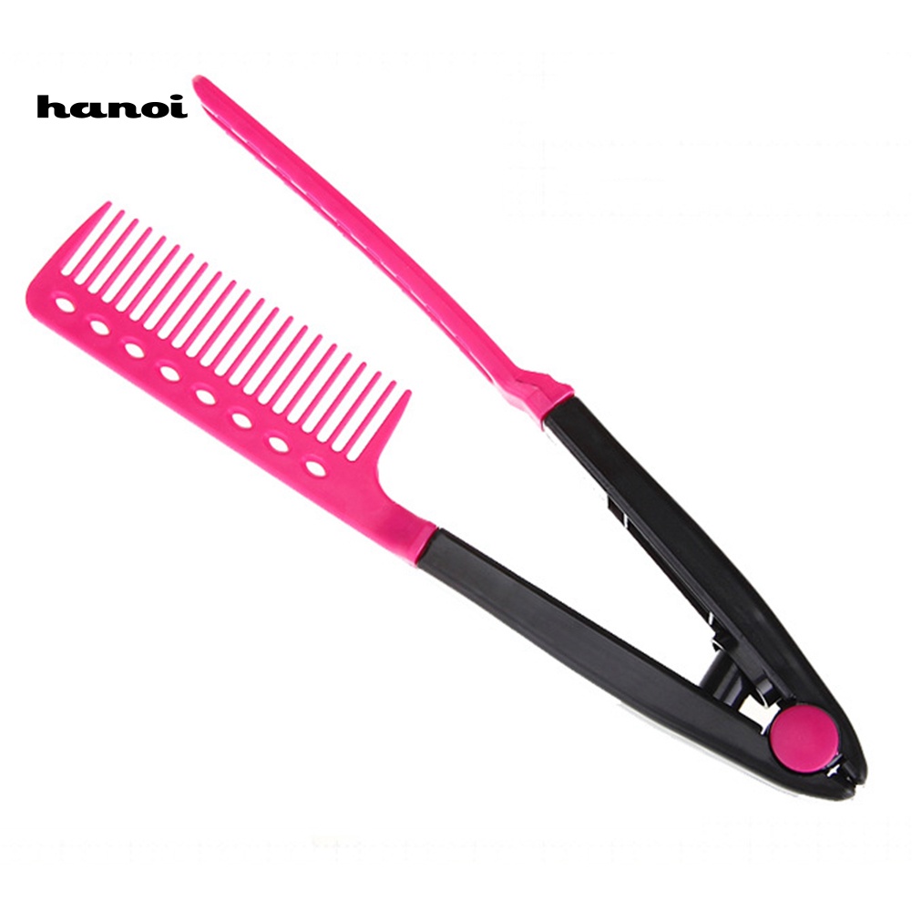 Han_sisir Catokan Pelurus Rambut DIY Portable Bentuk V