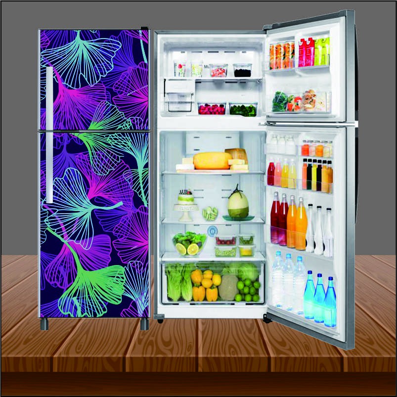 Stiker Kulkas Sticker Wallpaper Kulkas 2 Pintu Motif Floral Murah Shopee Indonesia