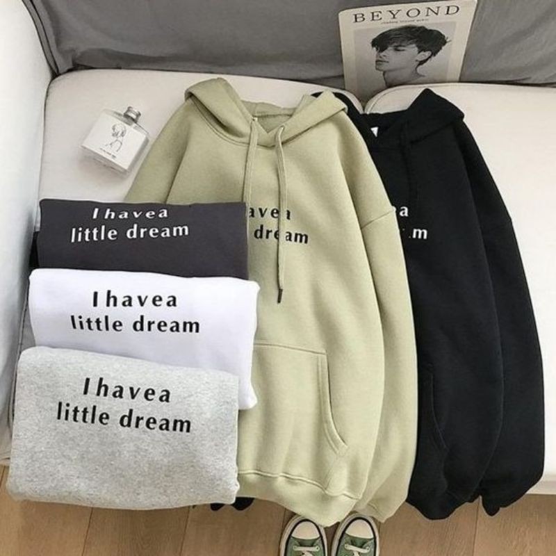 I Have Little Dream Sweater Hoodie Oversize Jaket Hoodie Oversize | Sweater Hoodie Oversize Wanita Korean Style