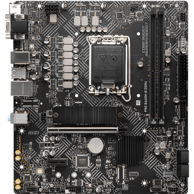 Motherboard MSI PRO B660M DDR4 (LGA1700, B660, DDR4, USB3.2, SATA3)