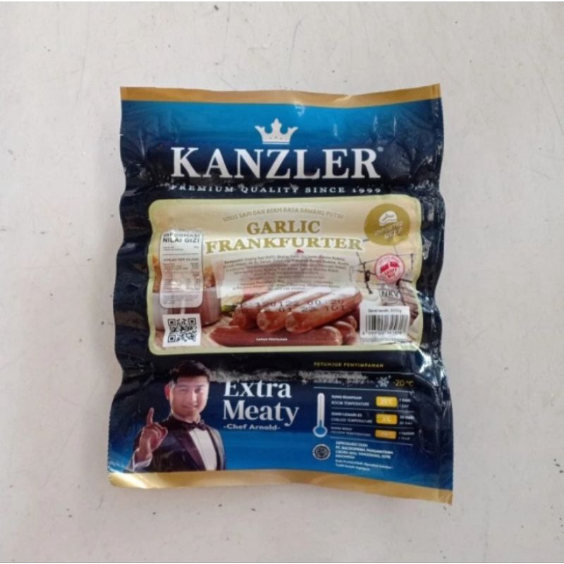 

Kanzler Garlic Frankfuter 300Gr isi 6