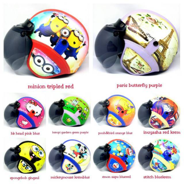 Helm bogo retro SNI dewasa Kaca Bogo Original