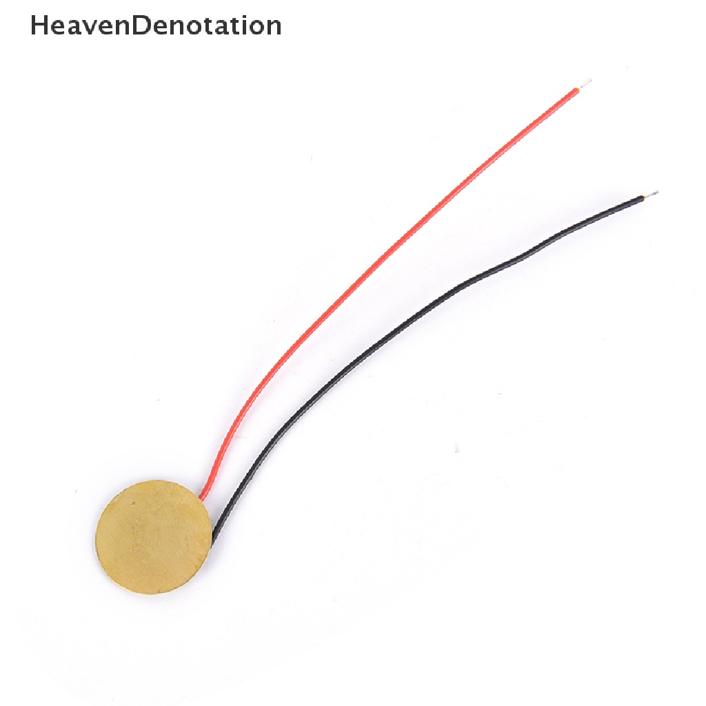 [HeavenDenotation] 6pcs 15mm Piezoelectric Piezos Amplifiers Discs Leads For Guitar Pickup