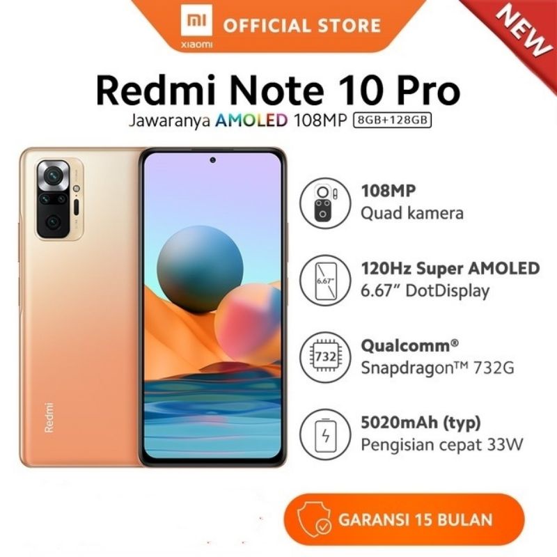 XIAOMI REDMI NOTE 10 PRO 8/128 6/128 GB ORIGINAL GARANSI RESMI-1