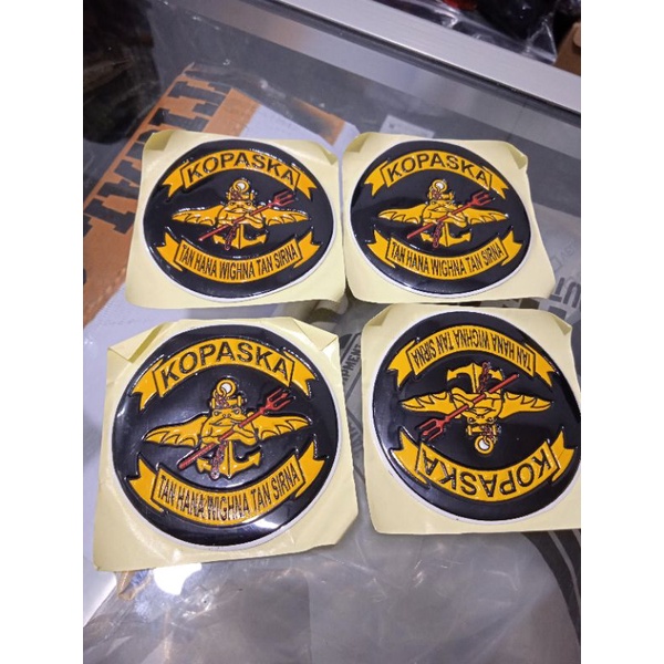 Sticker Tempelan Plat Mobil Kopaska