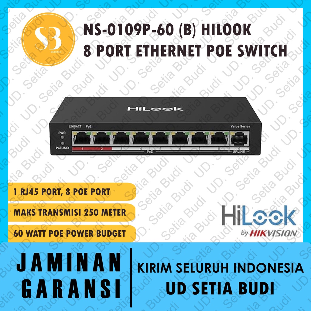 POE Switch Hilook NS-0109P-60 (B) 8 Port Ethernet