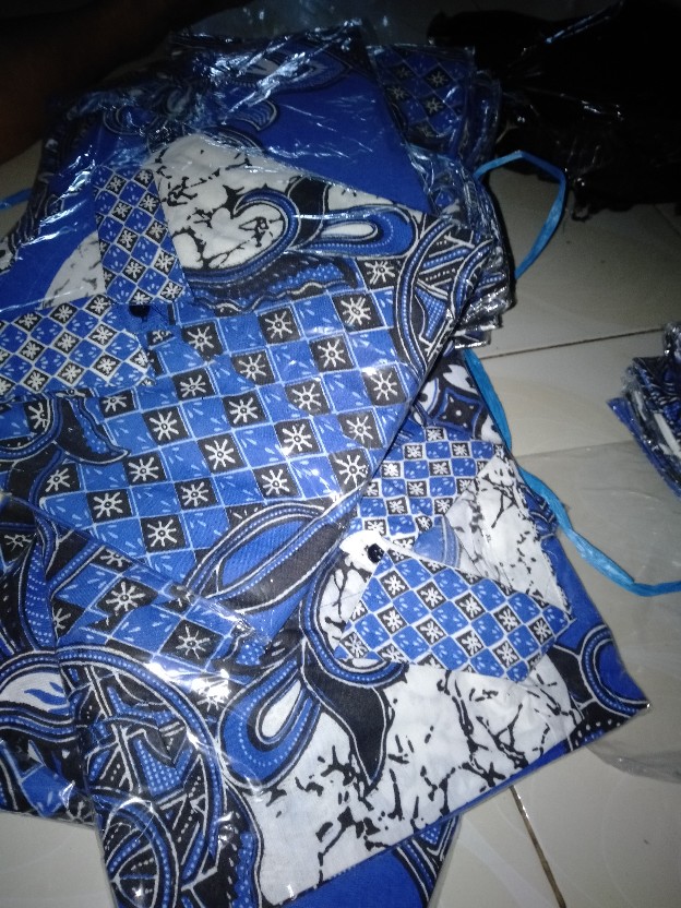 Bswart Batik Hrb026 Kenongo Hem Pendek Padi Pekalongan M L Xl Batik Pria Murah Modern Grosir