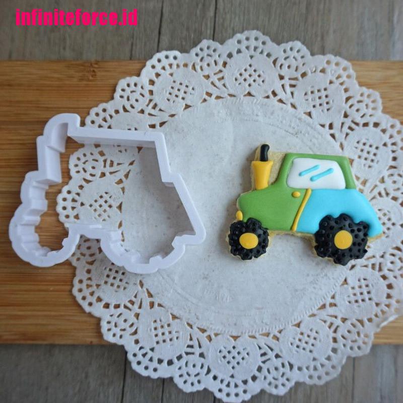 8pcs car truck Cutter Sugarcraft Cake Decorating Cookies Pastry Mould DIY