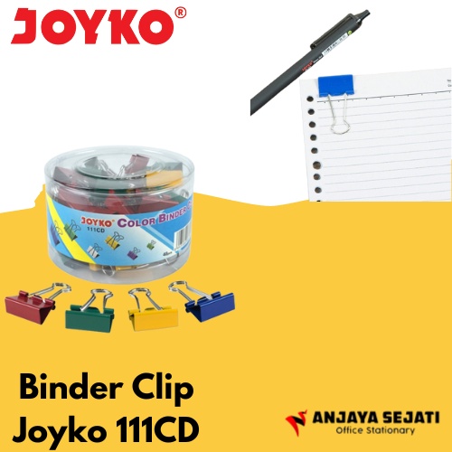 

Binder Clip Joyko 111CD | Penjepit Kertas | Isi 48pcs