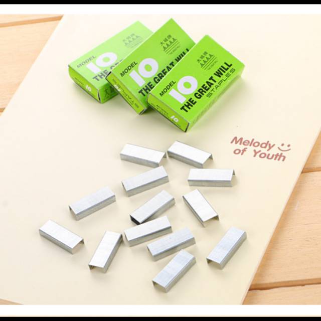 

ISI STAPLES NO.10 MURAH 1 KOTAK ISI 1000 ISI STAPLES IMPORT