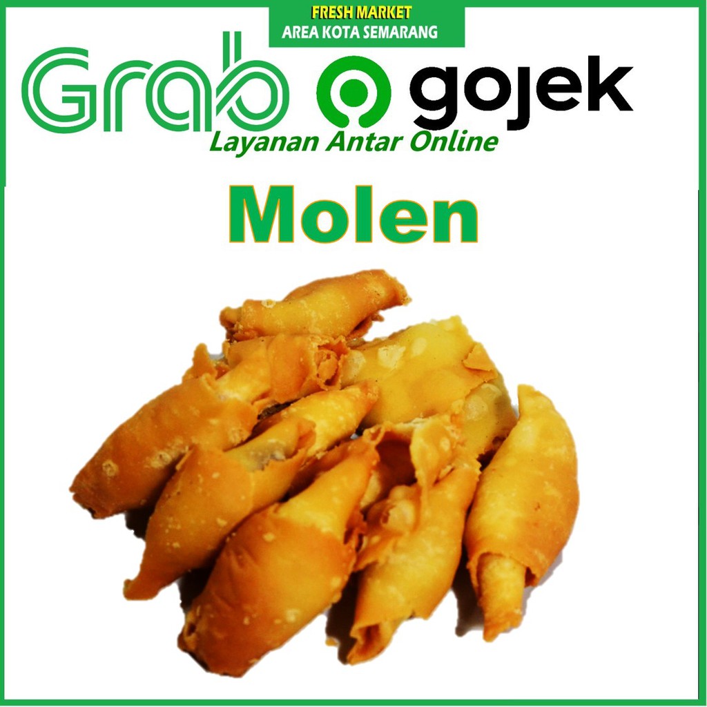 

[FRESH MARKET] Jajanan Molen Cemilan Ringan Kue Kering Pisang isi 10pcs KIRIM GRAB area semarang