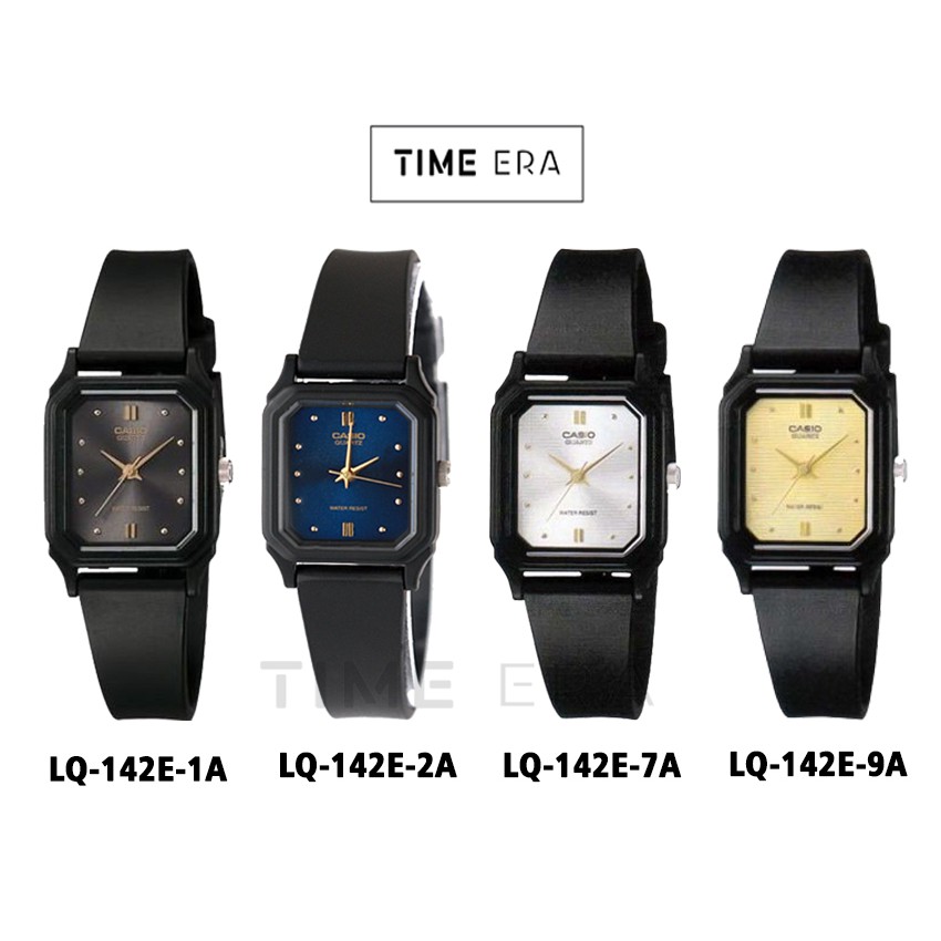 Casio General LQ-142E / LQ142E-1A / LQ-142E-2A 7A 9A Jam Tangan Analog Wanita Karet