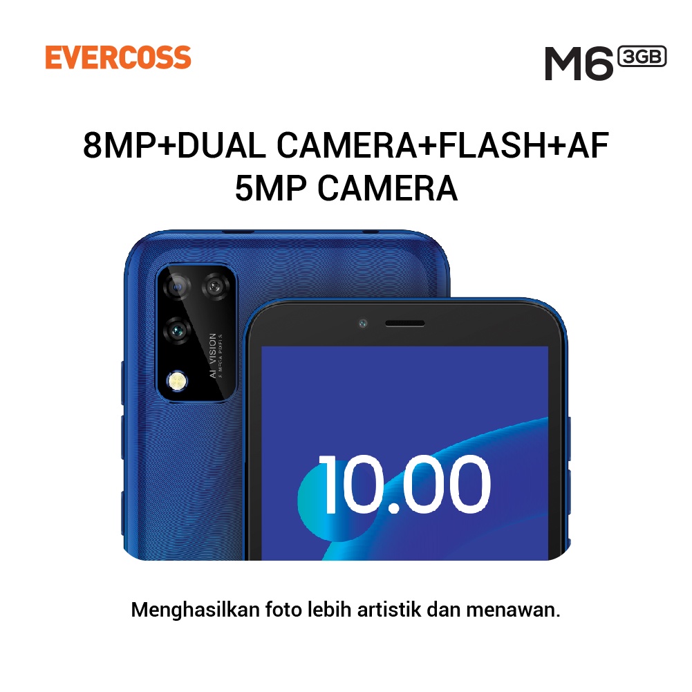 EVERCOSS M6 RAM 3GB Internal 16GB Garansi Resmi-6