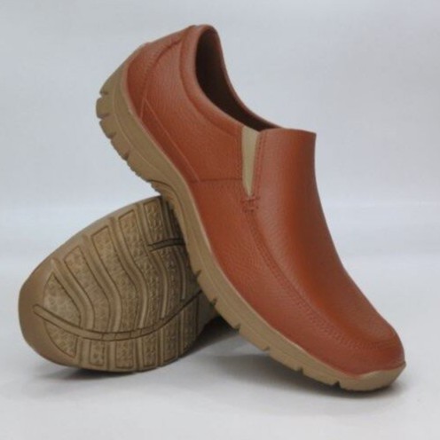 [OBRAL] Sepatu Pantofel Karet Pria ATT AWK 578 COKELAT MUDA COKLAT