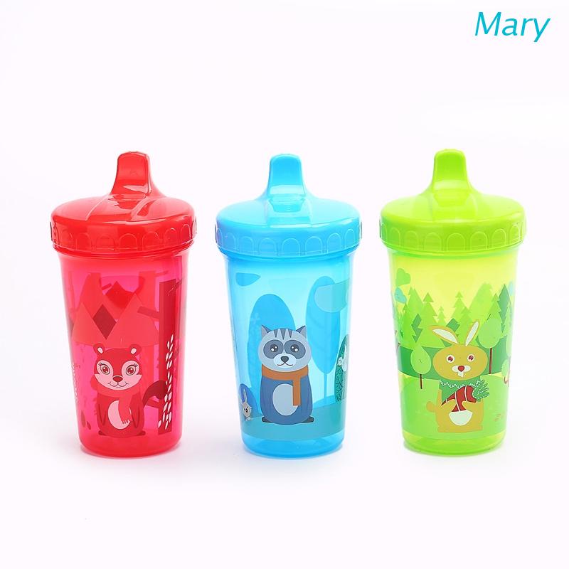 Mary Botol Minum Bayi / Anak Motif Kelinci Racoon Anti Bocor / Jatuh 300ml