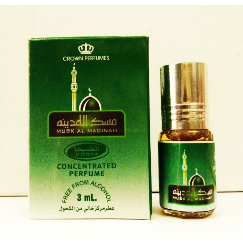 MUSK AL MADINAH Parfum DOBHA Kemasan 3ml Roll On Non Alkohol