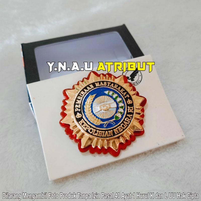 ATRIBUT POLISI PIN BINMAS POLRI / ATRIBUT POLISI PIN RODA BINMAS POLRI