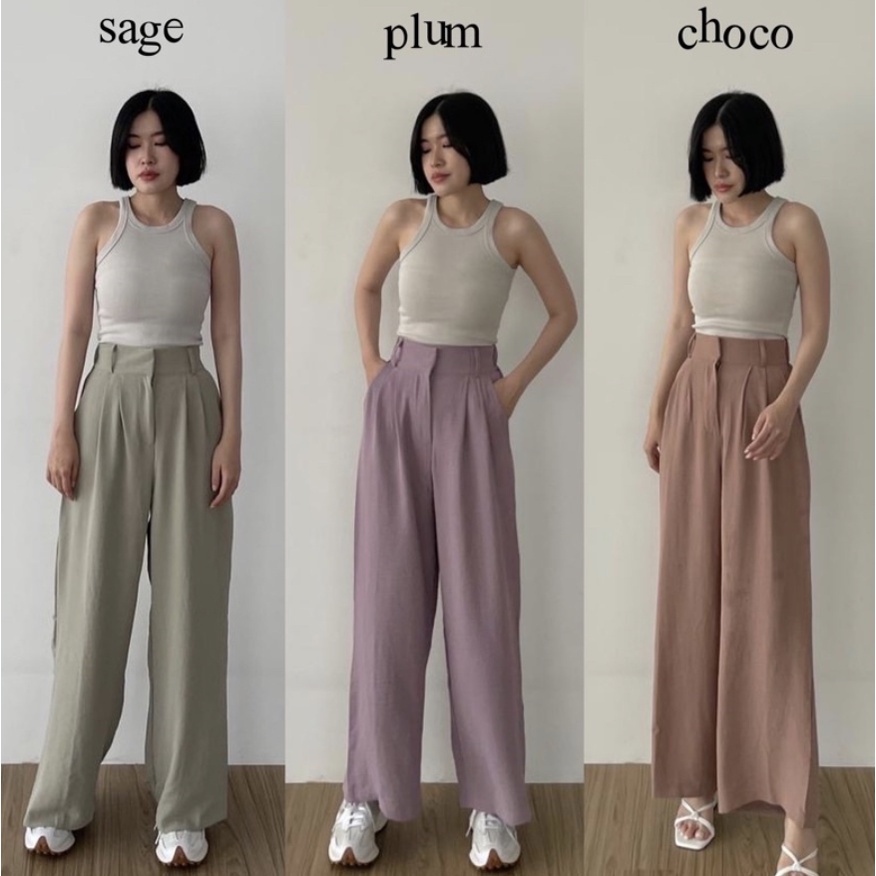 BEFAST - ZEC OOTD Wanita Celana Kulot HAMIKA / 3412 Kulot CRINCLE PREMIUM / Celana Panjang Wanita / Celana Kulot Best Seller / OOTD Remaja Kekiniaan / Trendy / Terlaris / Outfit Selebgram