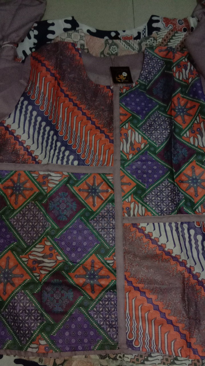 Baju Batik Wanita Modern Tunik Batik Modern Batik Kombinasi Kerja Kantor Kampus