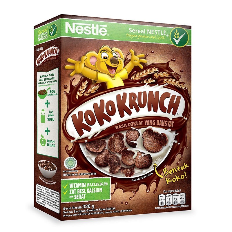 

Nestle Koko Krunch Sereal Gandum Cokelat 330gr
