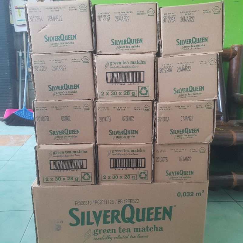 SILVERQUEEN MATCHA GREENTEA 1KARTON