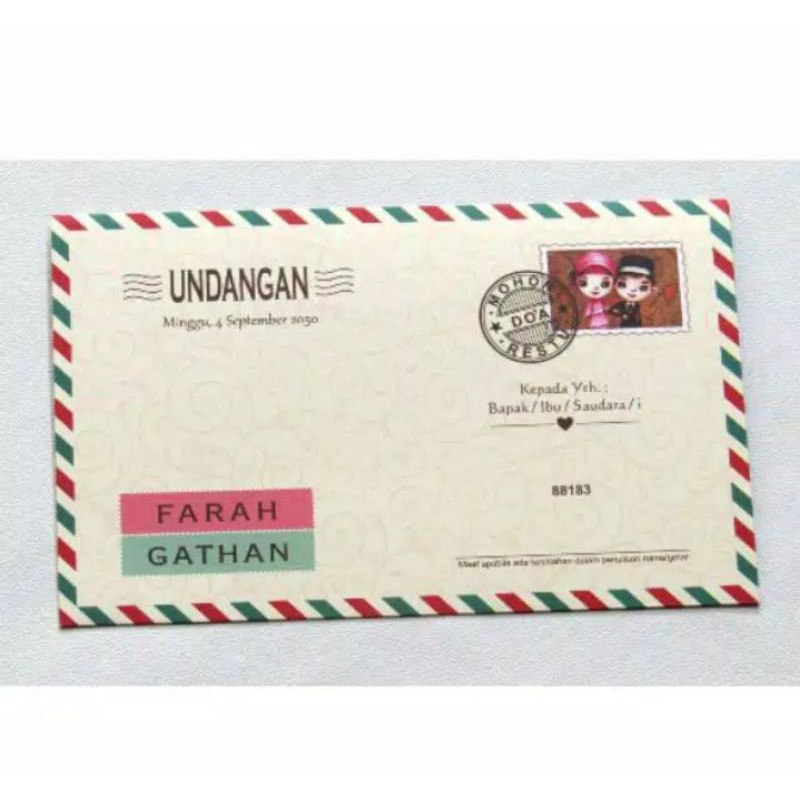 ERBA 88183 Blangko Undangan Nikah Era Baru