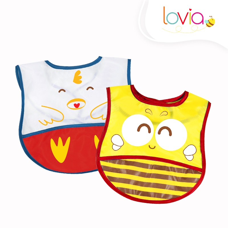 Kiddy Bib Bayi / Celemek Bayi Anti Air / Celemek Anak Dengan Kantung Tahan Air