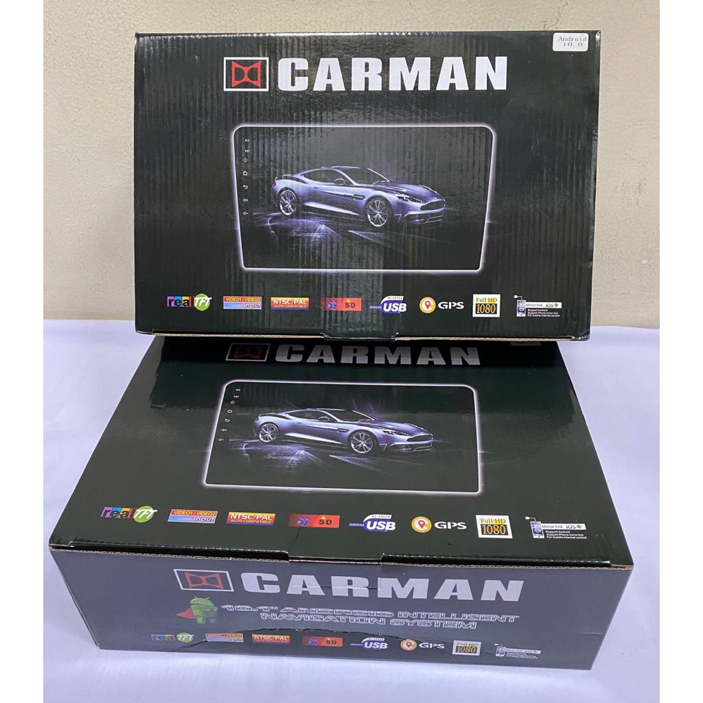 Headunit Double Din Car Android Carman 10 inch barang bagus dan harga murah guys mantap