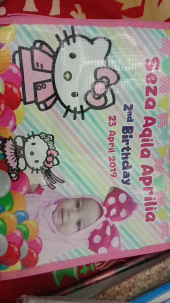 Tas Ultah Custom Bento  Uk 25  X 18 X 20 - Kualitas Bahan Tebal Dan Bagus