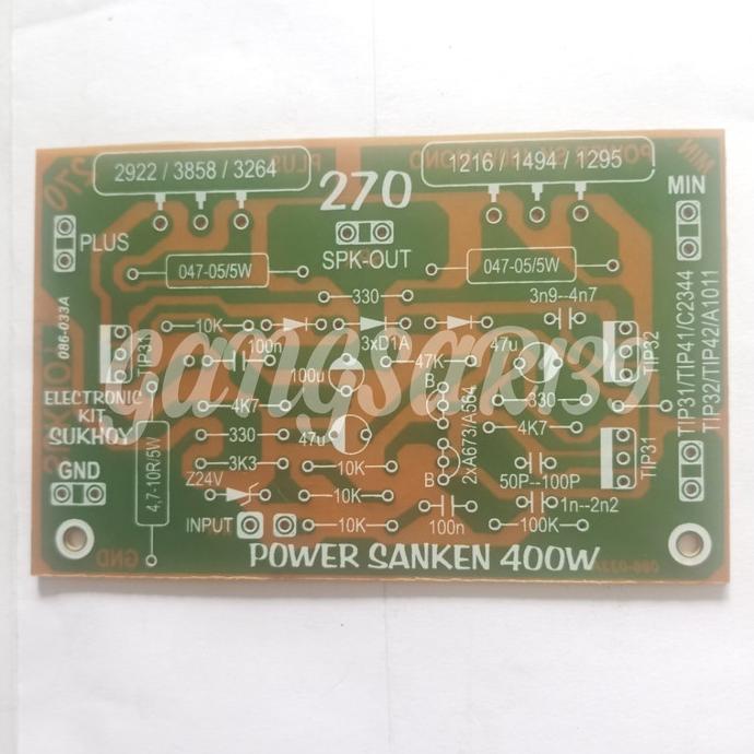 Pcb Power Amplifier 400 Watt Mono Sanken Sale