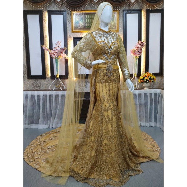 GAUN PENGANTIN BALERO BAREKOR || GAUN MODERN || GAUN JUBAH || GAUN MEWAH  FUL PAYET || BAJU PENGPENGANTEN TERBARU