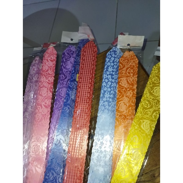 

Pita tarik motif gelombang aneka warna panjang kurleb 45 cm