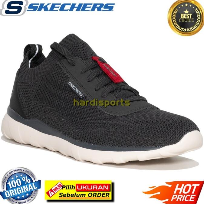 Sepatu Sneaker Pria Skechers Bulger Nickson 66407-CHAR ORIGINAL - 43