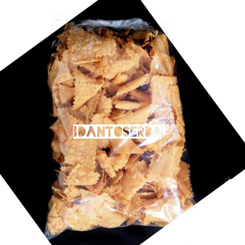 

Snack keripik pangsit kering renyah enak gurih