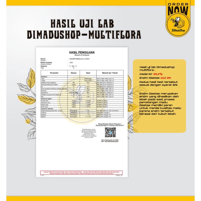 

Madu Asli Murni 1kg Nektar Multiflora 100% Pure Raw Honey