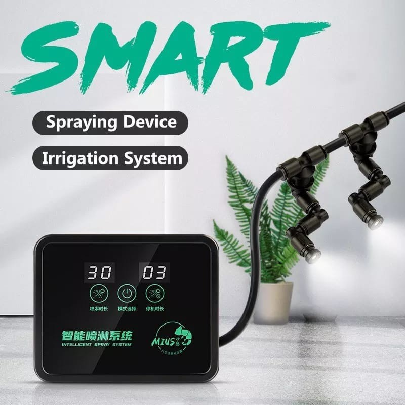 MIUS Misting System Rainforest Sprayer Chameleon DartFrog Paludarium Misting Sistem Timer Otomatis