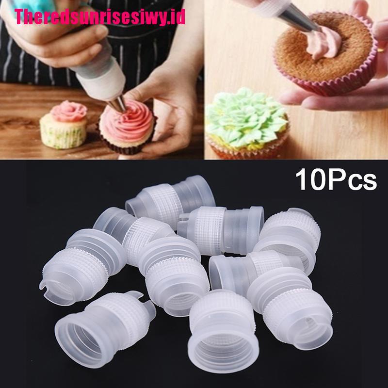 10pcs Spuit Piping Icing Untuk Dekorasi Kue